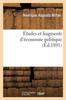 Книга Etudes Et Fragments d'Economie Politique