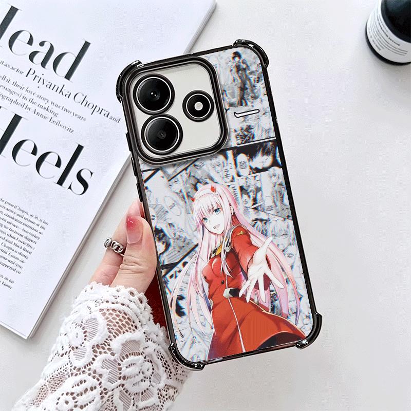 Дорогая Зеро Ту 02 Аниме Покрытие Чехол для Телефона Для Xiaomi Redmi Note 14 15 Pro Plus 13 12 11 11S 11T 10 9S 9 5G Защита от Падения Подушка Безопасности