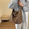 Леопардовый повседневный тоут-сумка на молнии для женщин, мягкие универсальные новые модные простые сумки через плечо большой емкости для поездок на работу