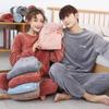 Warm and Cozy Coral Fleece Casual Loose Couple Autumn and Winter Women's Clothing Thick Furry and Plush Suit