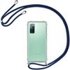 Protective Case - PROSHOP - for Samsung Galaxy S20 FE - Flexible - Transparent-Navy Blue - Shockproof