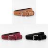 Minimalist Genuine Leather Belt For Business And Casual Wear With Pin Buckle For Men And Women