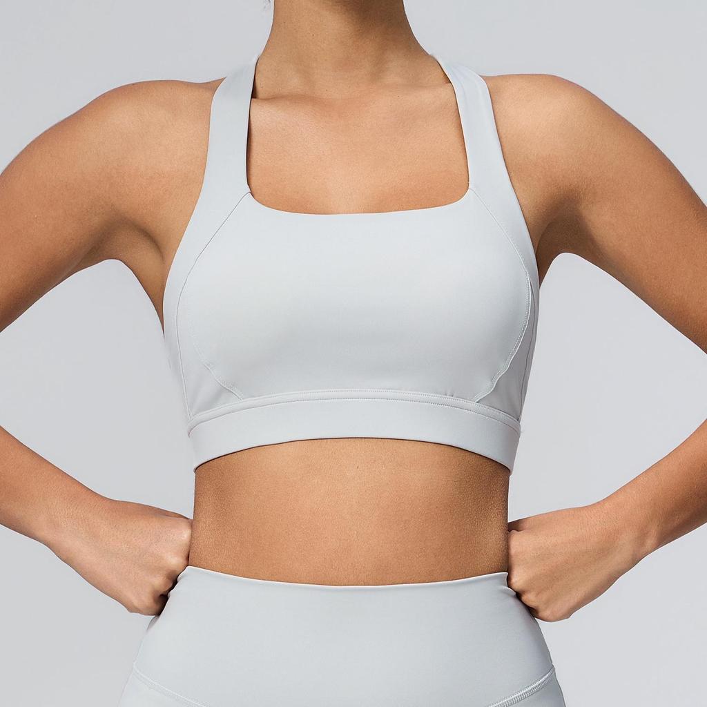 Европейский и американский спортивный бюстгальтер для женщин с высокой степенью поддержки и ощущением облака: Ударопрочный, Высокоэластичный Топ для Йоги для Бега и Фитнеса на Открытом Воздухе