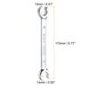 uxcell 13mm x 14mm Flare Nut Metric Wrench Set of Mirror Polished Chrome for Auto DIY and Home Maintenance 2, CR-V Plated, Repair, Work,