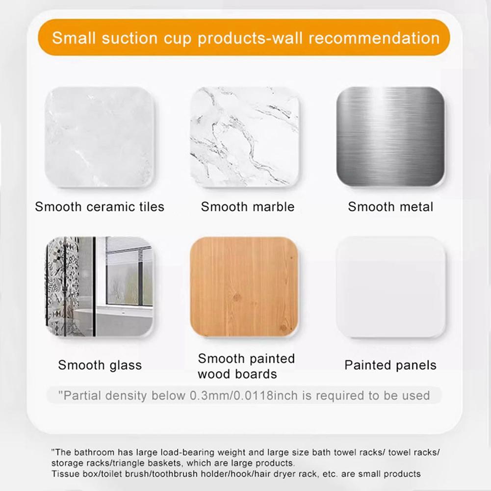 2pcs Suction Cup Hook Home Kitchen Rotating Wall Mounted Storage Rack No Punching Walnut Wood Grain Knob Storage Bracket