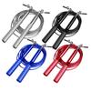 Nonslip Handle Telescopic Jump Rope Adjustable Fitness Exercise Rope 360° Swivel Bearing Rapid Speed Skippings Rope