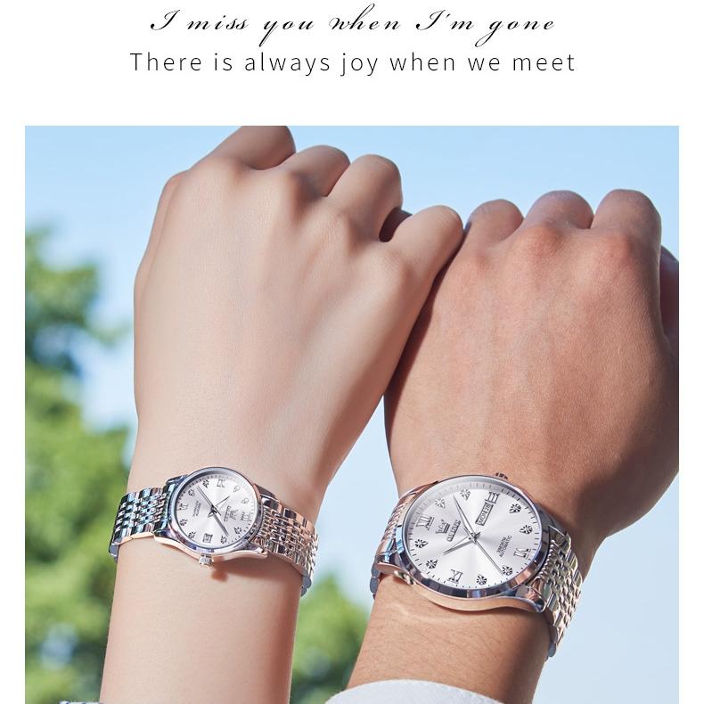 OLEVS Brand Watches Automatic Mechanical Watch Small Students Casual Couple Watch Men's Watch Women's Watch