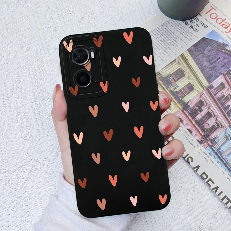 Для OPPO A76 A73 A93 A72 A91 A94 A74 A96 A78 Чехол для телефона Чехол Love Heart Сумка для телефона Противоударный защитный матовый жидкий мягкий силикон для бампера OPPO