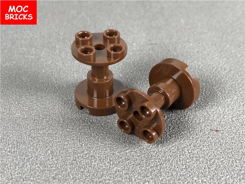 10 шт./лот Детали MOC DIY Коричневый Черный Опора 2x2x2 Стойка с Полным Отверстием 3940b Строительные Блоки Игрушки для детей Рождественский подарок