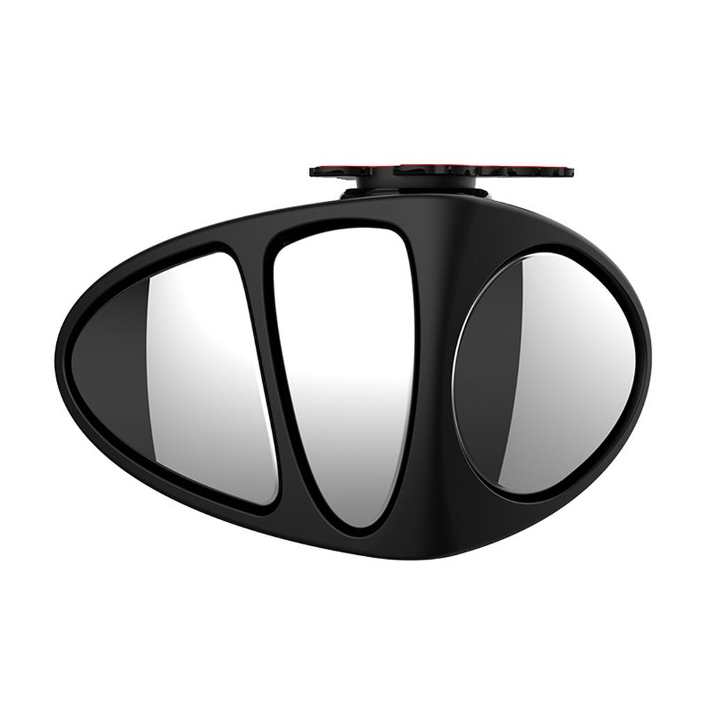 1 Pcs 3 In 1 360 Degree Rotation Three Sided Blind Spot Mirror Reversing Blind Spot Convex Mirror, Right & Left