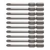 VESSEL Step Bits with for Air Electric 2 X X H ZP Magnet, Screwdrivers, 4.5 65mm, 10-Piece Set, Hardness (High Hardness), M-A16