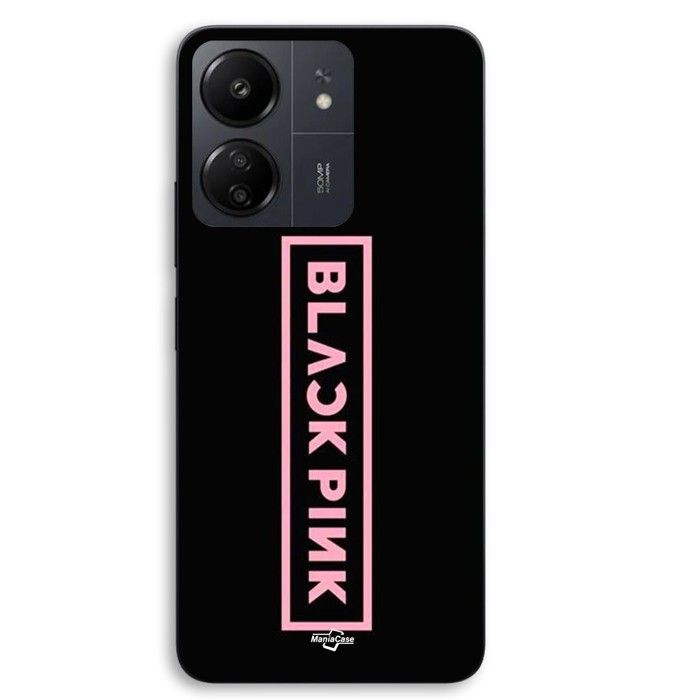 Coque de téléphone personnalisée - MANIACASE - Xiaomi Redmi 13C 4G - Silicone TPU - Noir - Blackpink VIP Tickets
