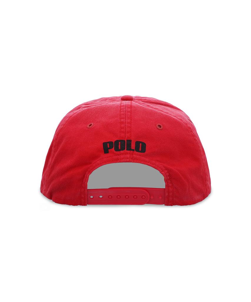 Кепка-бейсболка POLO RALPH LAUREN из твила с гоночной нашивкой - Красная