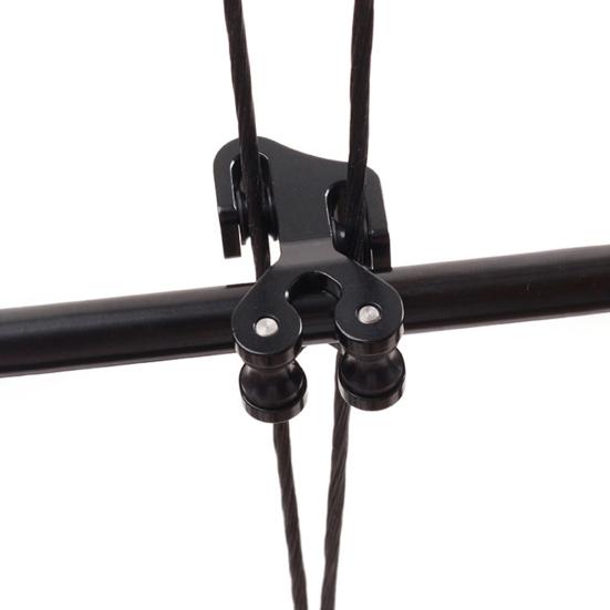 Разделитель ползунка для тетивы Композитный разделитель тетивы из алюминиевого сплава Трос для стрельбы из лука Слайд-ролик Замена скольжения