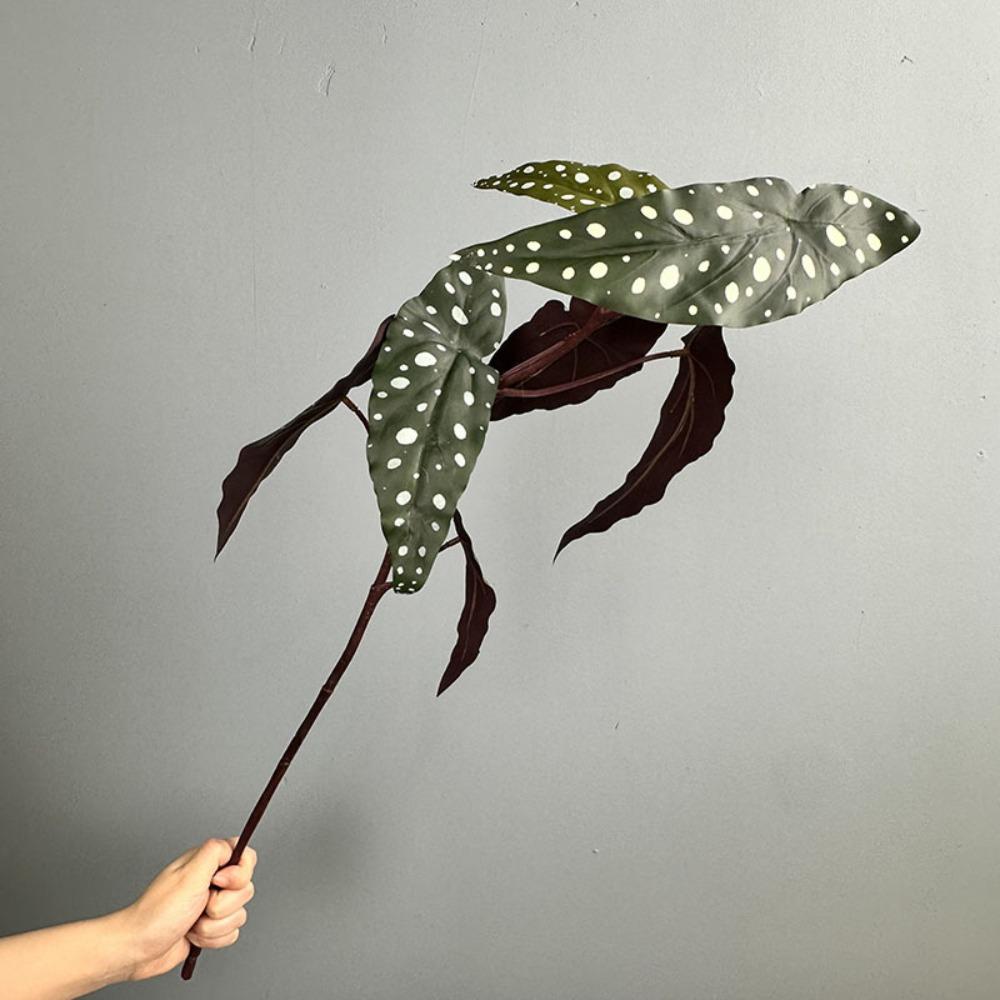 Long Branch Artificial Green Plants Realistic Plastic Simulation Greenery Handmade Artificial Leaf Branch Home Office Decor