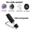 Светодиодный USB-перезаряжаемый светильник для чтения книг, регулируемая яркость, защита глаз, зажим для книг, портативный светильник для чтения закладок