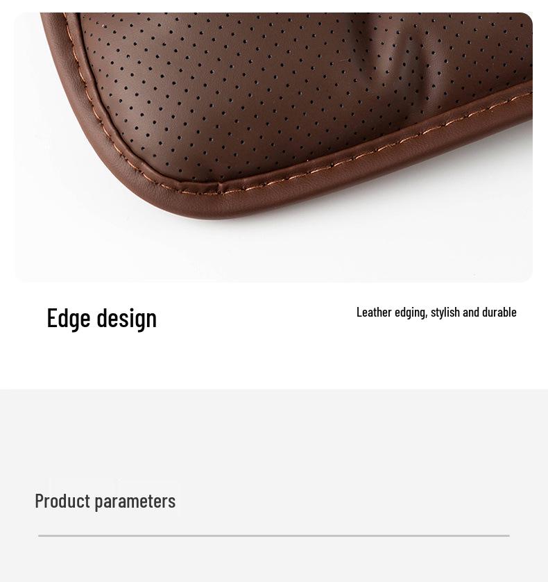 Универсальная подушка на сиденье автомобиля из премиальной кожи наппа на все сезоны, цельная, совместимая с Mercedes-Benz и BMW