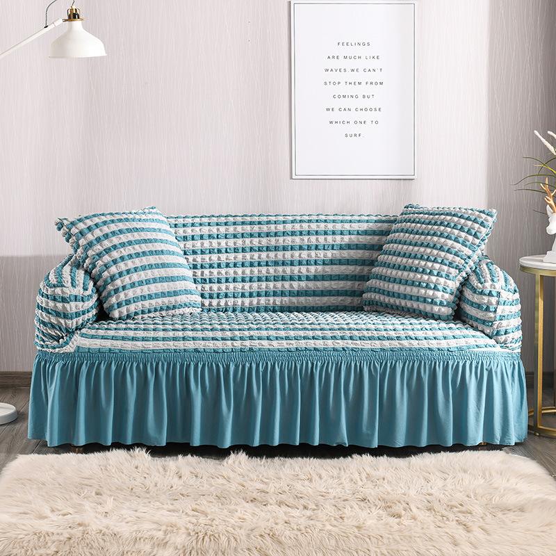 Monochrome Modern High Quality Euro Jacquard Stretchable Elastic Sofa Covers for Corner Sofa 1/2/3/4 Sectional Sofa Cover for Living Room