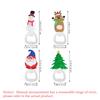 1-10PC Christmas Magnetic Bottle Opener Santa Claus Beer Eagle Silicone Fridge Magnet Kitchen Tool Holiday Gift Party Home Decor
