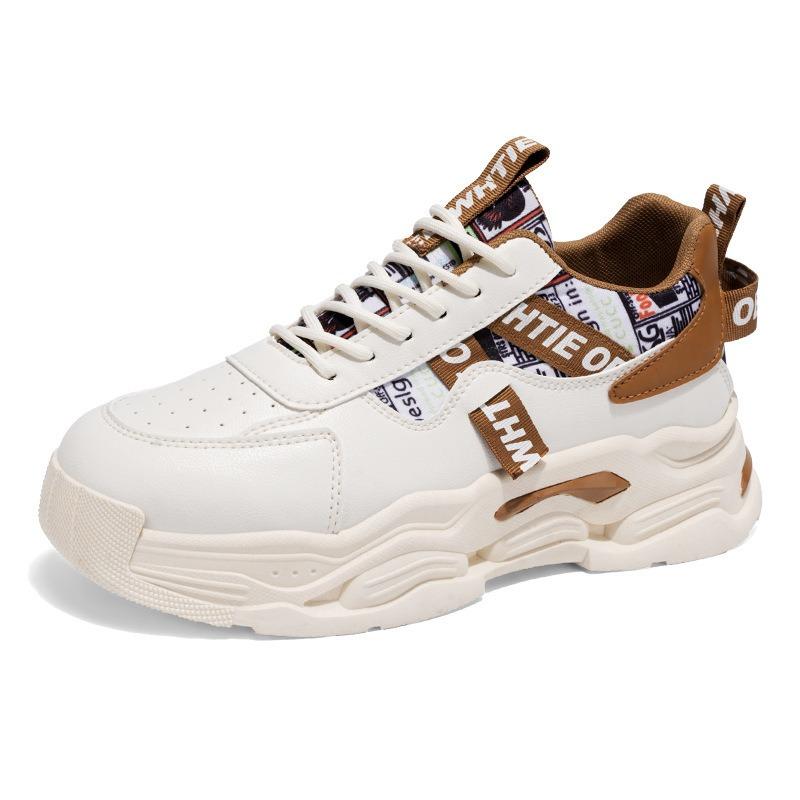 Мужская обувь весна новая дышащая маленькая белая обувь мужская трендовая универсальная платформа спортивная обувь повседневная модная обувь