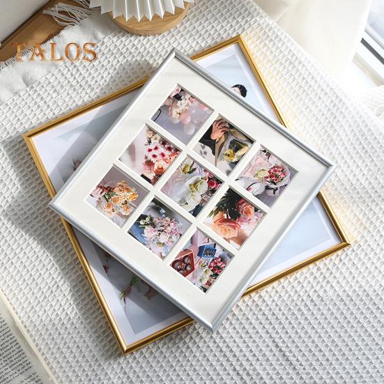 10/12-дюймовая настенная фоторамка из прозрачного оргстекла, держатель для фотографий из алюминиевого сплава, домашний офис, подвесная настольная декоративная металлическая рамка для показа фотографий