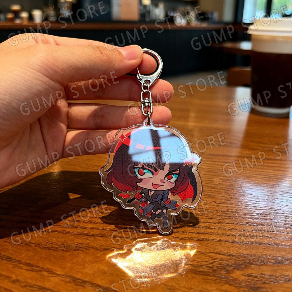 Cute Deadlock Charms Chibi Keychain for Accessorie Shiv Pocket Doorman Drifter Mina Ivy Lash Paige Keyrings Jewelry Manga Gifts