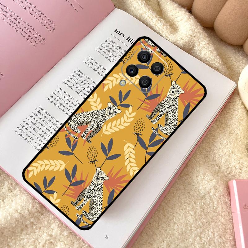 Tigers Leopards tropical leaves Case For Samsung Galaxy M11 M12 M13 M14 M15 M06 M16 M36 M56 M31 M53 M32 M52 M35 M55 M34 M54