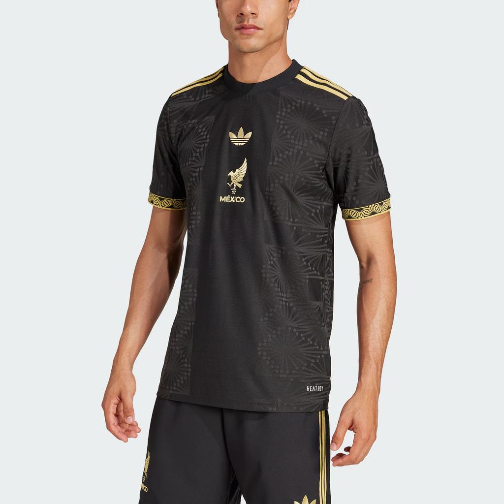 adidas Детская футболка Мексики 25 Золотая JF2639-