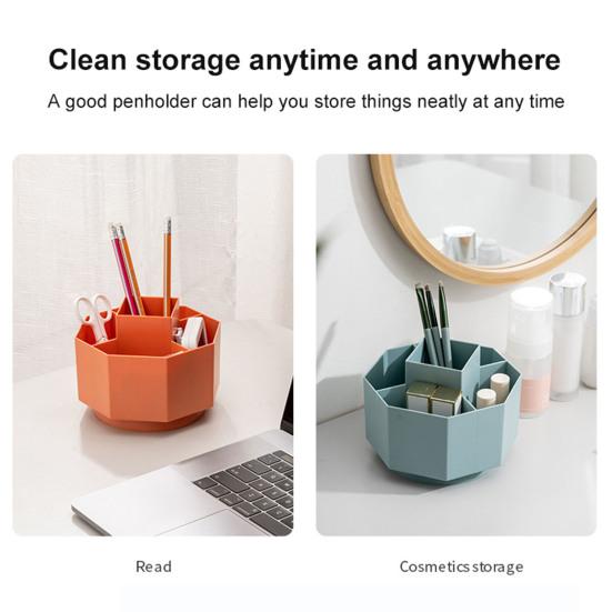 Durable Pen Holder Space-saving HIPS Separated Pen Pencil Organizer Household Supplies