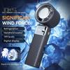 Ручной вентилятор охлаждения с цифровым дисплеем, мощный воздушный поток, 1-199 скоростей, низкий уровень шума, USB-зарядка, мощный портативный вентилятор