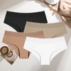 4 шт./компл. Сексуальные кружевные трусики с вырезами, женское нижнее белье, женские трусы больших размеров, бесшовные мягкие женские трусики, нижнее белье с низкой посадкой