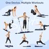 Pilates Reformer, Push-Up Abdominal Wheel Automatically Rebounds Timer, Multifunction Pilates Abdominal Board