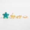 Bright Tone Toe Ring Jewelry Wrinkle Detail Flower Starfish Toe Ring Metal Foot Ring  Daily Match
