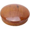 Qiilu Boat Steering Wheel Center Cap Marine Steering Wheel Center Cap 63.5mm/2.5in Teak Wood Gloss Finish for Yachts Boats