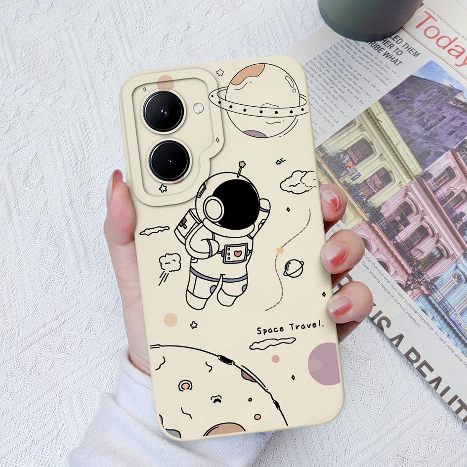 Чехол для Realme C11 C12 C15 C17 C20 C30 C33 C35 C55, роскошный матовый астронавт, жидкий силикон, мягкая задняя крышка для OPPO Realme GT Coque Fundas, бампер