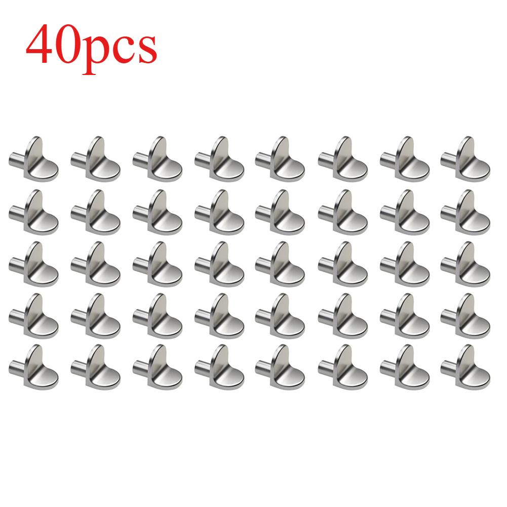 20-100PCS Plywood Support Bracket Screw Pin Plug 5mm L-shaped Cabinet Partition Fixed Wooden Glass Plywood Furniture Bracket