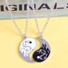 Jewelry Chinese Style Wolf Clavicle chain Gossip Dragon Pendant Yin Yang Necklace Couple Necklace