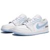 Jordan Air Jordan 1 Cloud Top Ice Blue Cushioning Abrasion Resistant Low top Vintage Basketball Shoes Women's Gray DC0774-105(Team1190-)