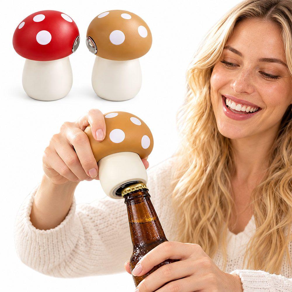 2in1 Beer Bottle Opener Plastic Can Opener Portable Mushroom Bottle Opener Party