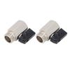 2PCS Ball Valve G12 Thread 90 degrees  Swivel High Air Tightness Small Sandblasted Brass Ball Valve