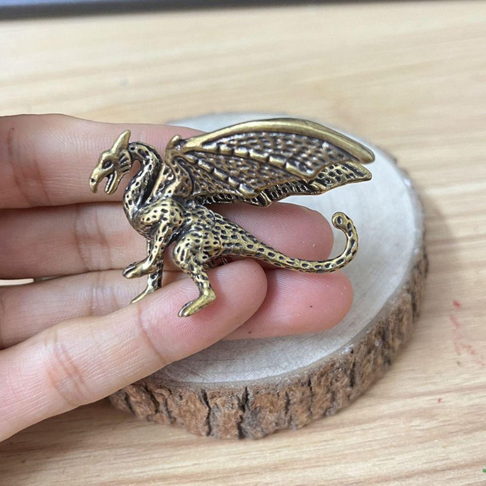 Chinese Mythical Pterosaur Dragon Ornament Mythical Beast Figurines Home Desk Decorations