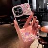 Luxury Fashion Pearl Flower Transparent Phone Case For iPhone 15 14 13 12 11 Pro Max X XS XR XS Max Acrylic Shockproof Cover