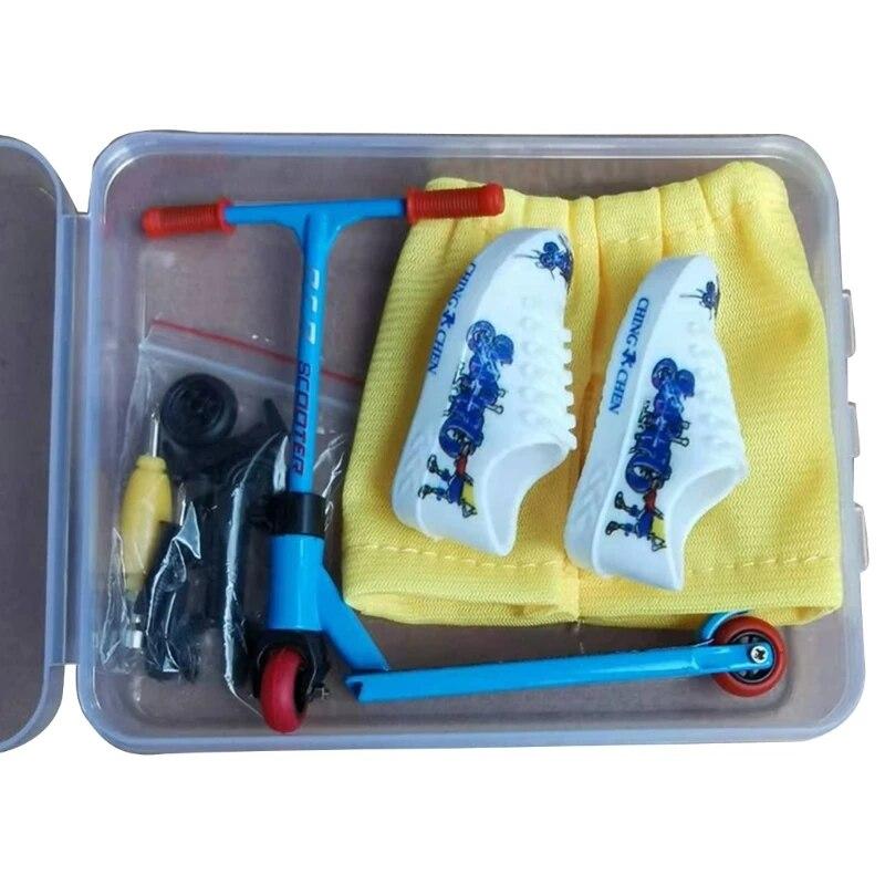 Игрушечный самокат для пальцев, мини-самокаты из сплава, аксессуар для доски для пальцев, штаны и обувь для детей, игрушка для пальцев, вечерние сувениры