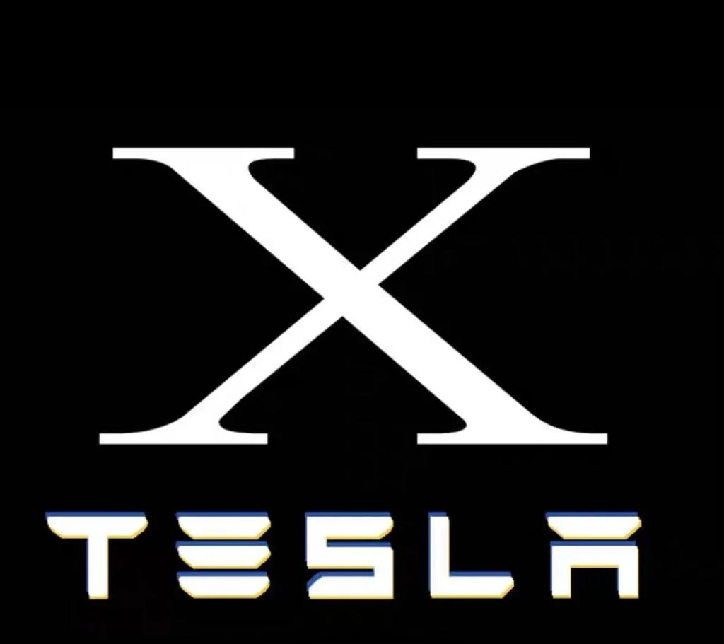 Car Sticker Tesla 2Pcs Car Door Projector LED Logo Welcome Lights Shadow Decoration Lamp for Tesla Model 3 Y Model X S Accessori