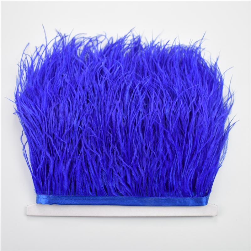 Перо 8-10 см Отделка страусиными перьями для шитья и рукоделия Черная перьевая бахрома для украшения юбки Натуральные перья Ленточная бахрома