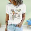 Fashion WomenLetter Printing Print T Shirt Funny Casual O-neck Short Sleeves T-shirt Summer Female Tee Shirt