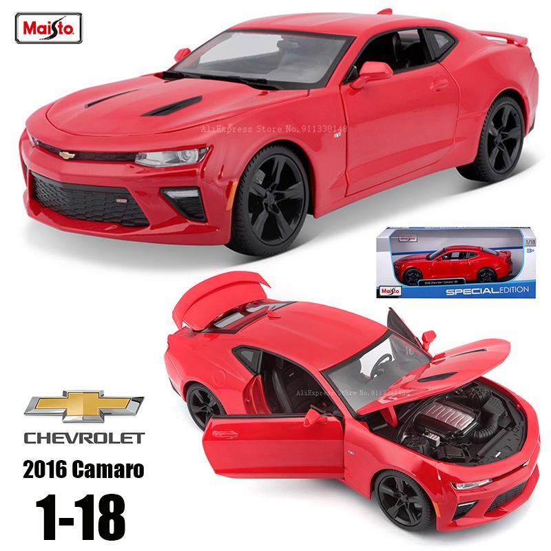 Майсто 1:18 2017 Chevrolet Camaro SS 50th Anniversary Фирменная Литая Модель Автомобиля из Сплава Статическая Модель Литья под Давлением Коллекция Подарок Игрушка Подарок