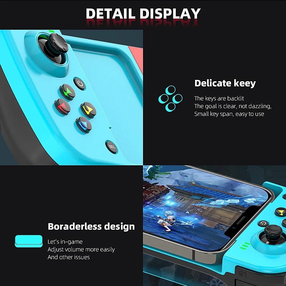 Геймпад для мобильного телефона для iPhone Android IOS Sony PS4 Switch PC Управление Bluetooth Контроллер Триггер Pubg Mobile Геймпад Джойстик