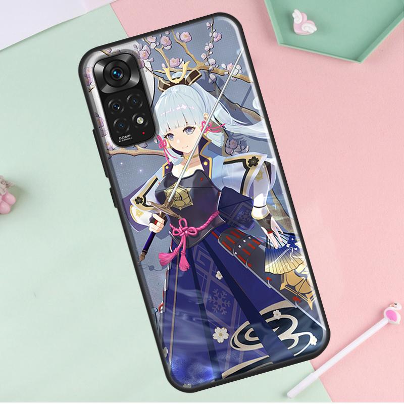 Камисато Аяка Genshin Impact для Redmi Note 12 Pro Plus Чехол для Redmi Note 10 8 9 11 Pro 12S 11S 10S 9S 9C 10C 12C Чехол