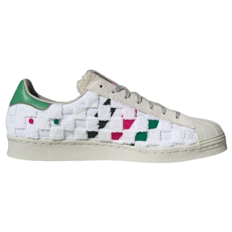 Adidas Han Meilin X  Originals Superstar 80S Wei Yang Sneakers Unisex Sneakers White Black Green ID4384